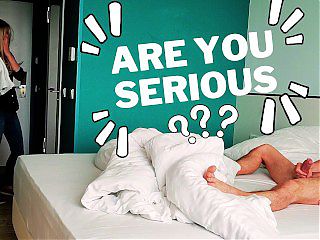 DICK FLASH. I pull out my dick in front of a young hotel maid and she agreed to jerk me off.
