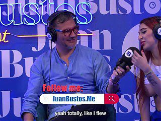 Jessica Sodi fulfills fantasy and cums with her big tits in the sex machine Juan Bustos podcast
